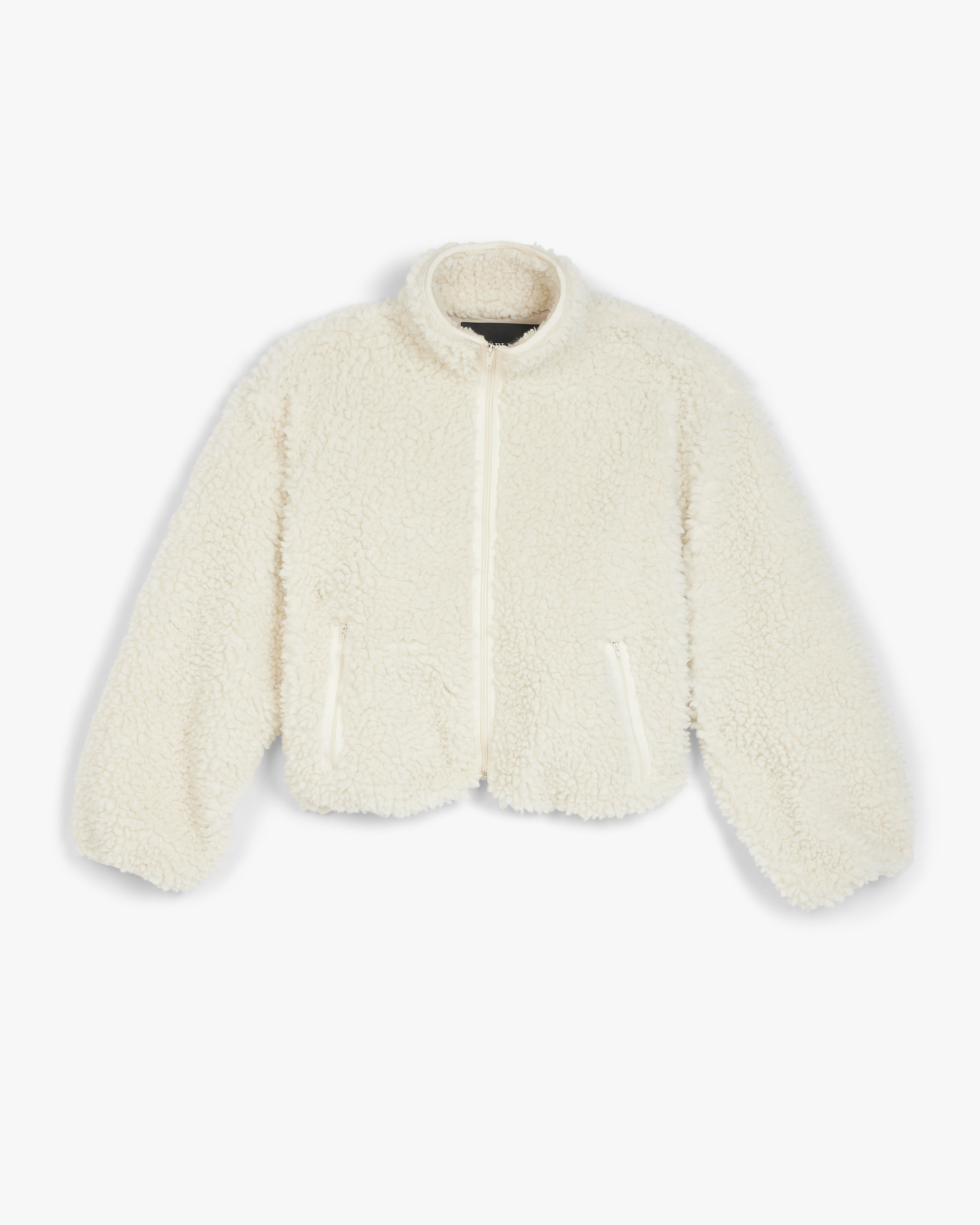 Mock Neck Sherpa Jacket