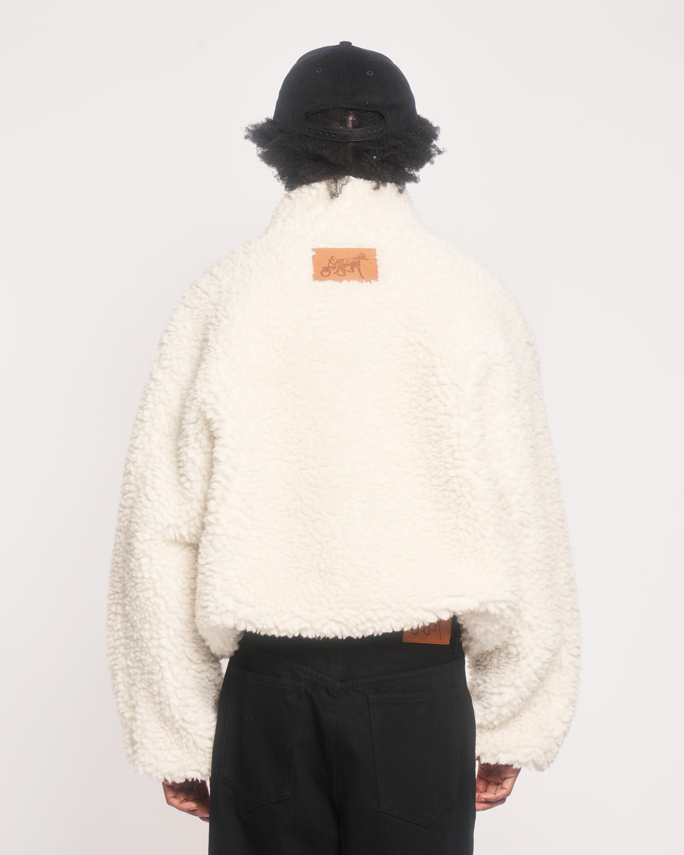 Mock Neck Sherpa Jacket