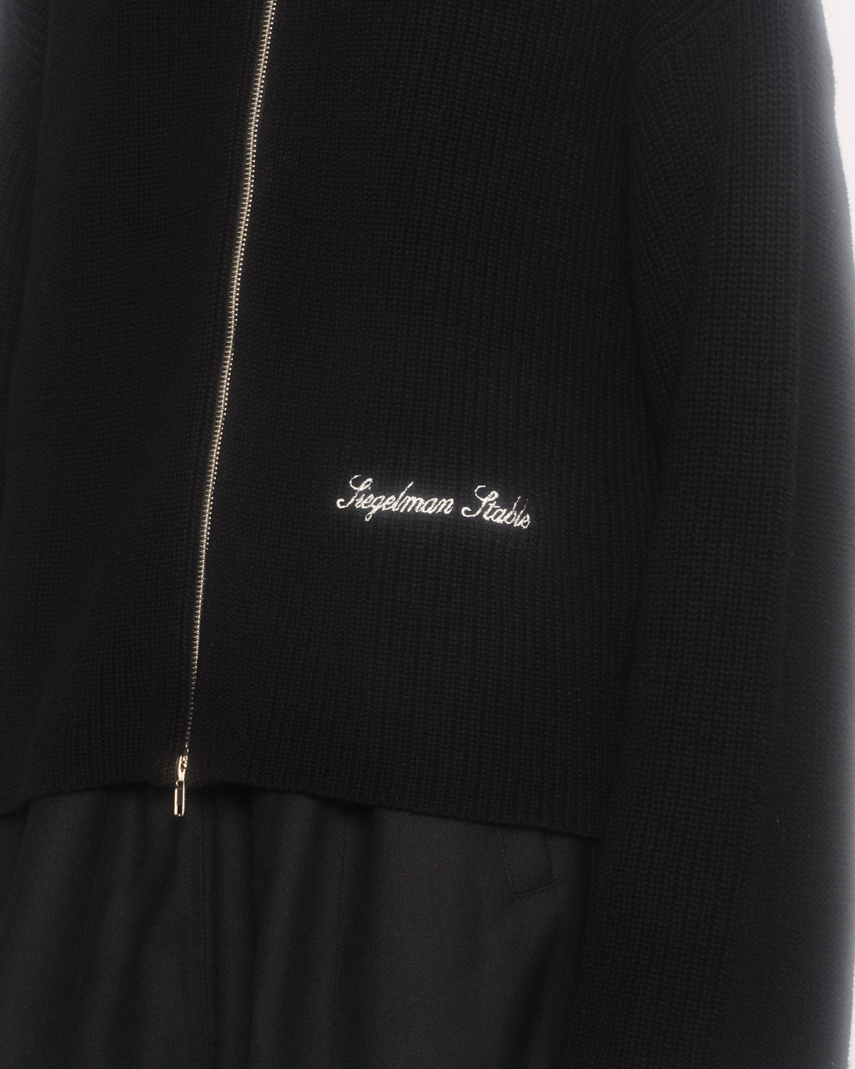 Rib Zip Up Cardigan