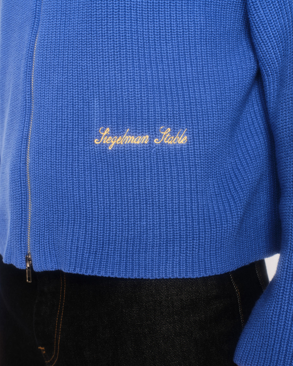 Rib Zip Up Cardigan