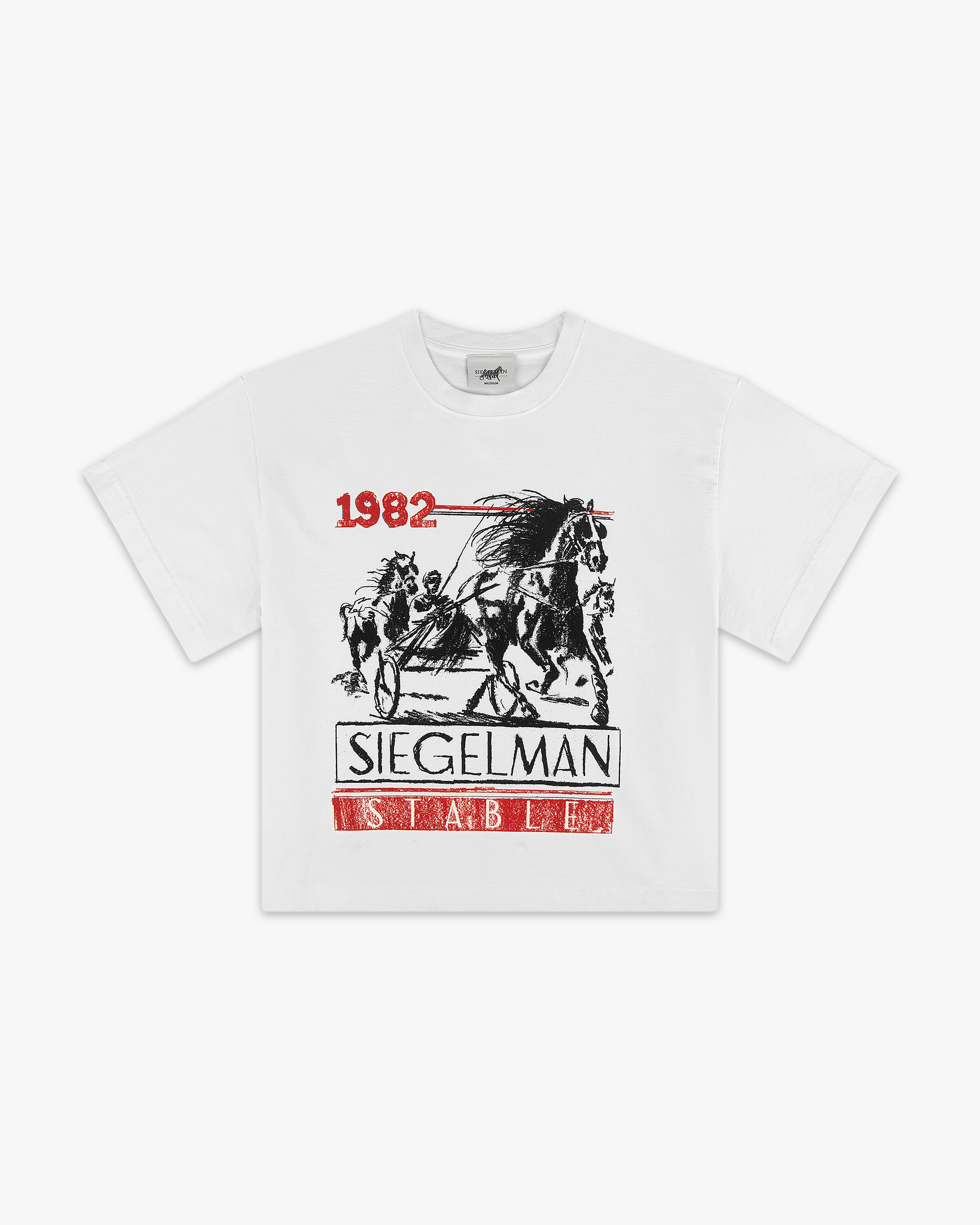 Three Horses Graphic Crop Tee