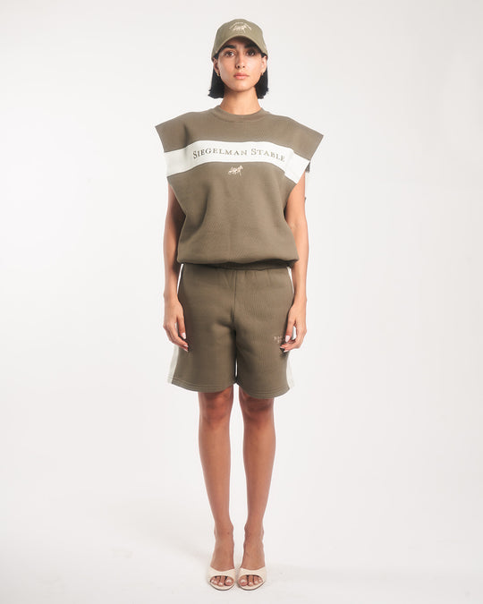 Siegelman Stable Embroidered Retro Sweat Short