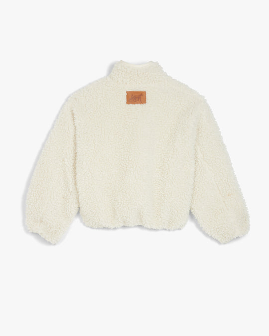 Mock Neck Sherpa Jacket