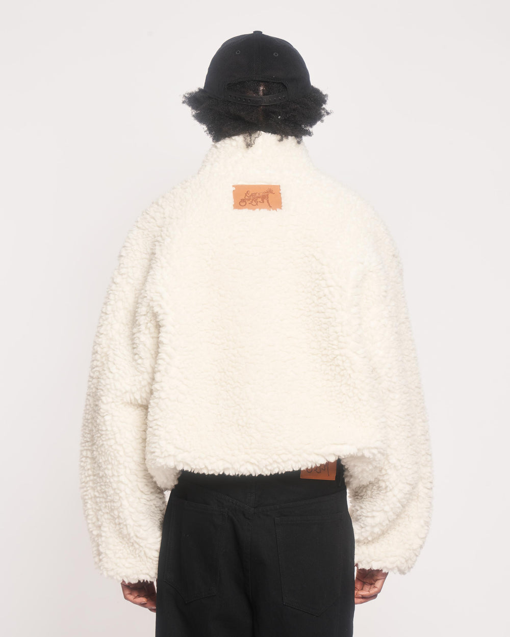 Mock Neck Sherpa Jacket