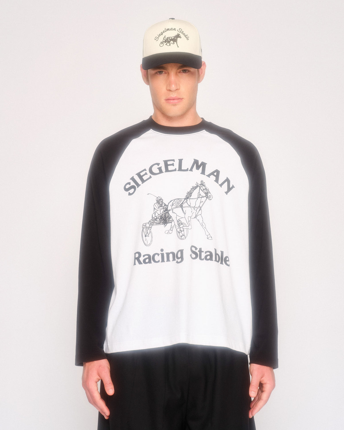 Racing Stable Long Sleeve Raglan Tee
