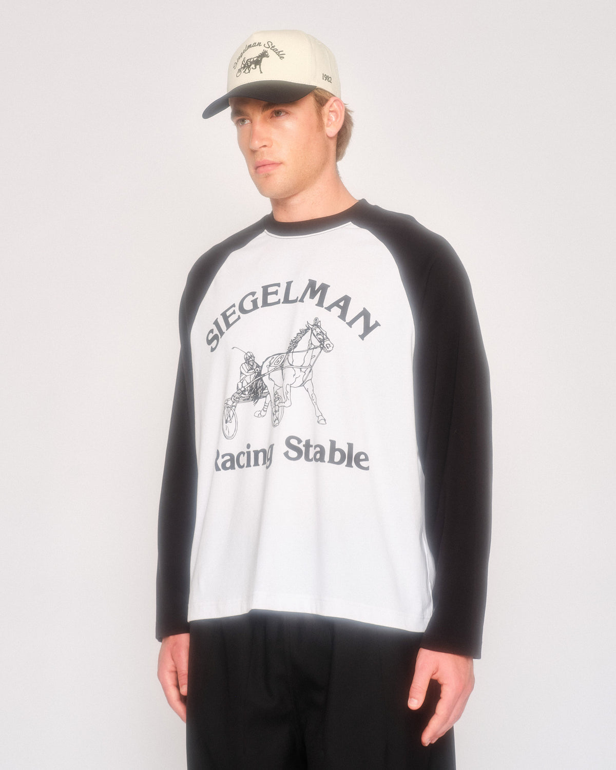 Racing Stable Long Sleeve Raglan Tee