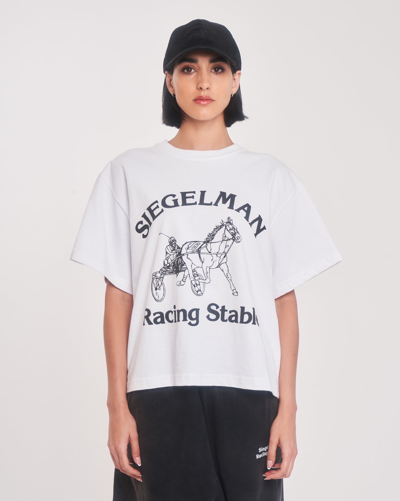 Racing Stable Graphic Crop Tee