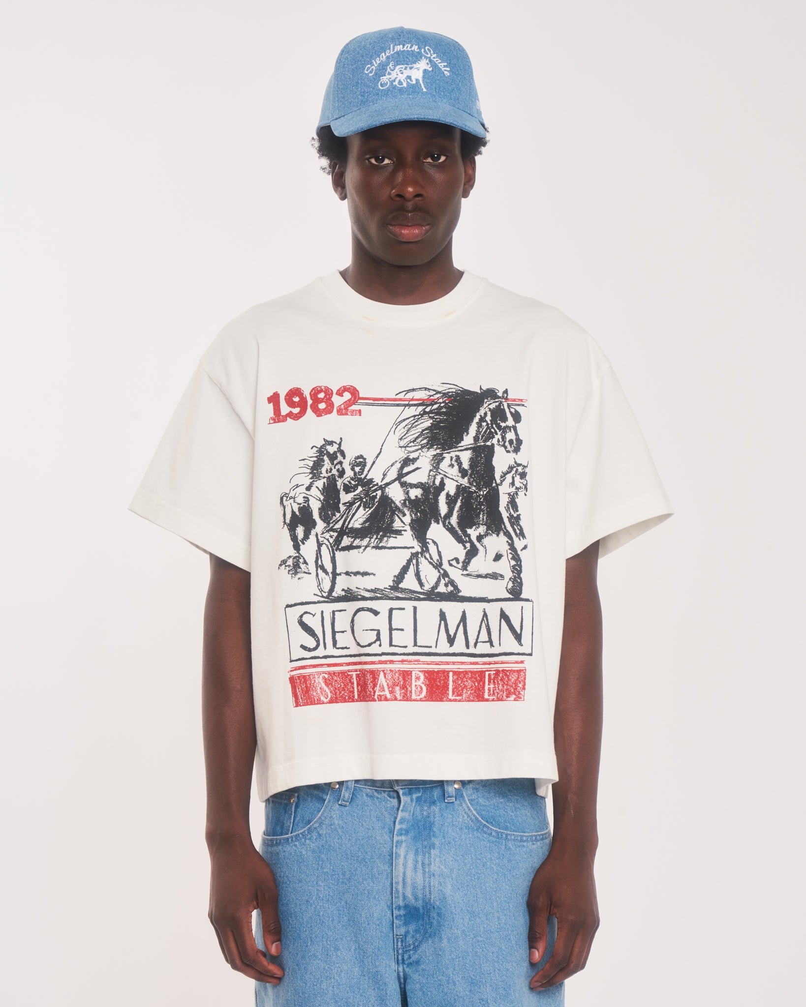 Three Horses Graphic Crop Tee