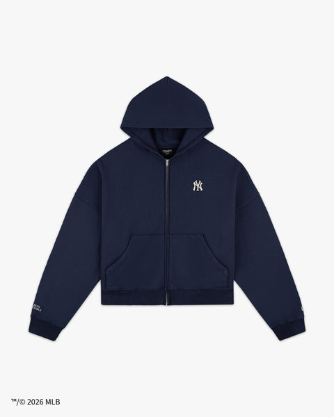 【めめ】 FOXEY NEW YORK パーカー ネイビー 40 New York Yankees Zip Hoodie