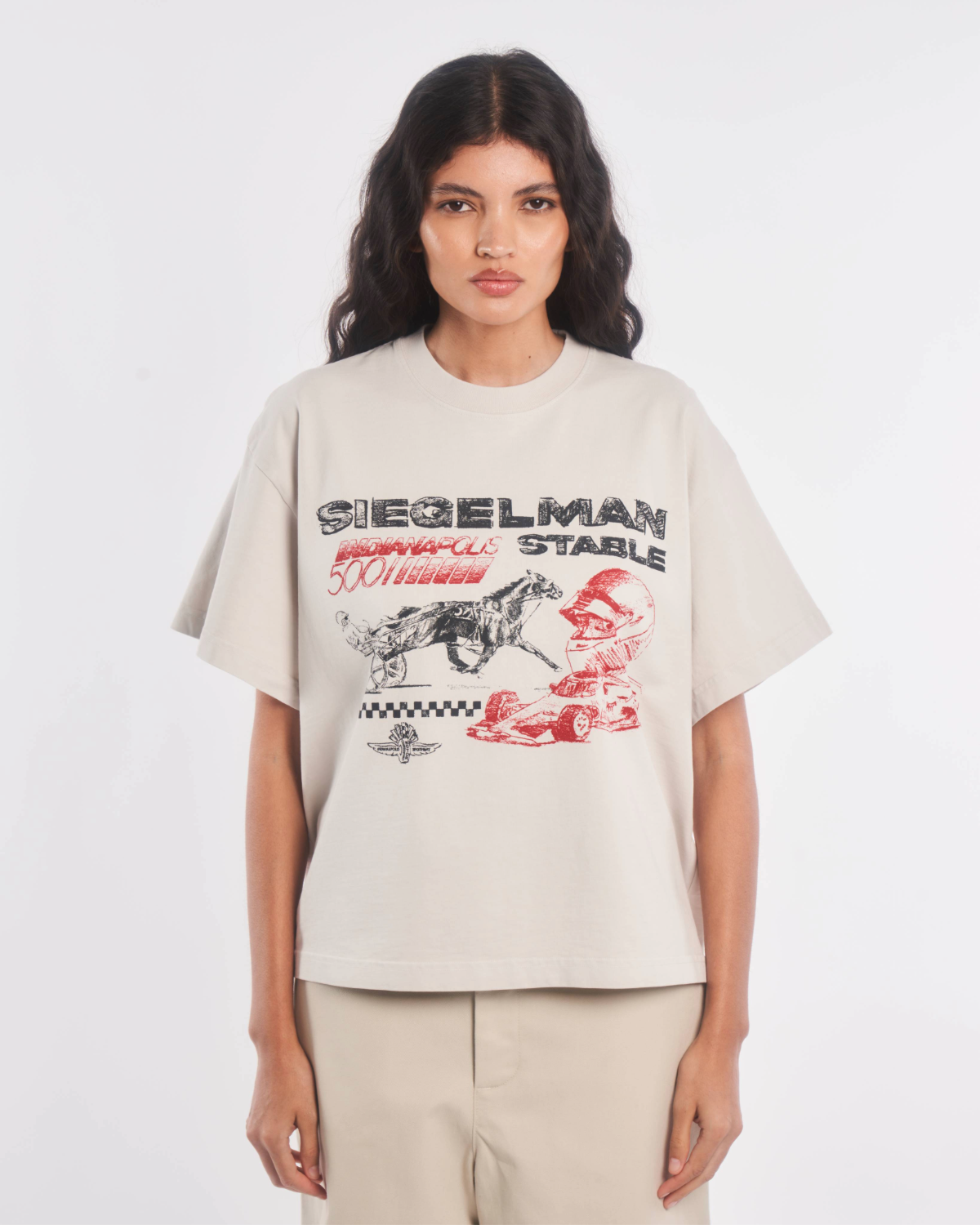 Indy 500 Graphic Crop Tee