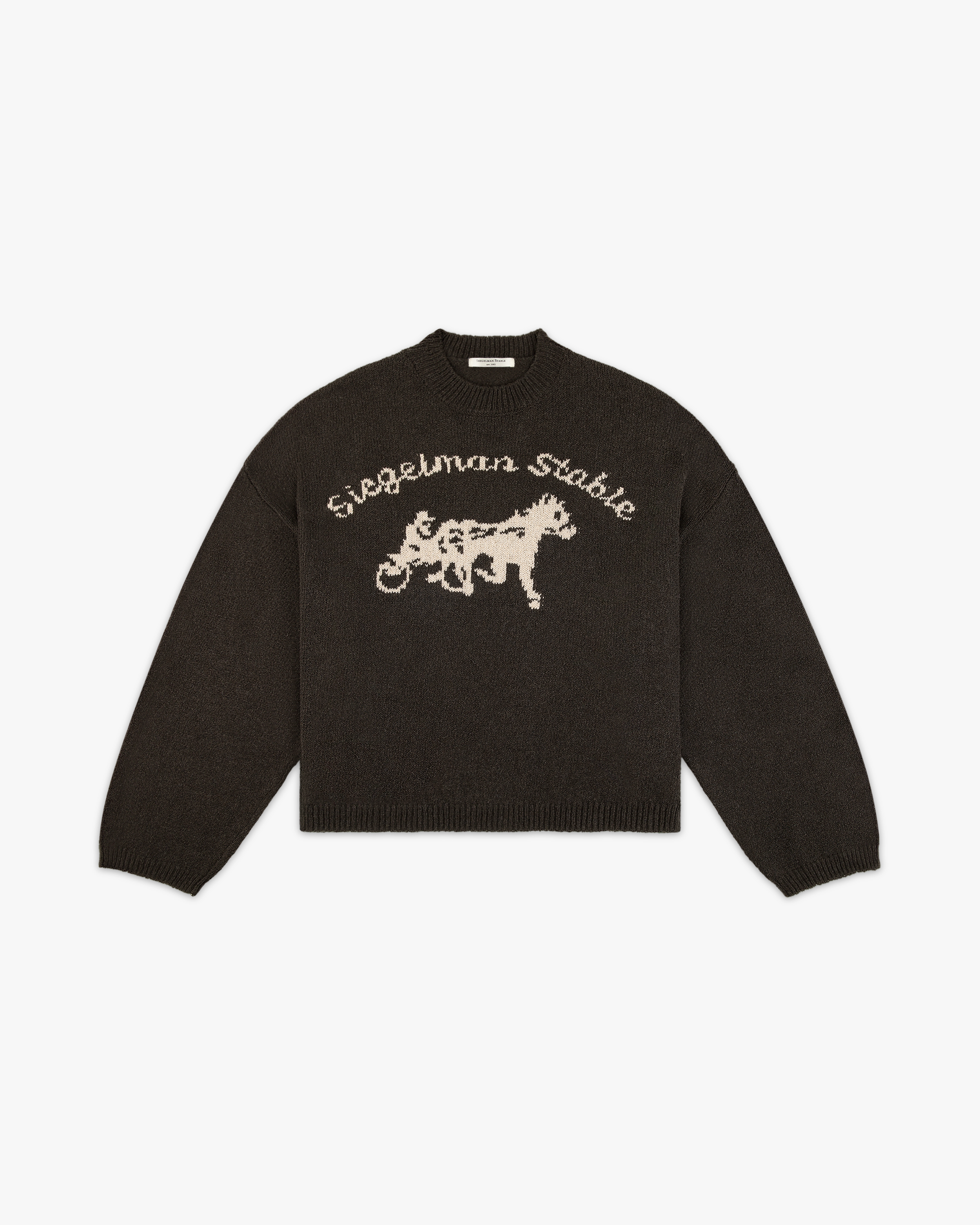 ラッセルノ FLAG LOGO KNIT SWEATER サイズ4 BLK 新品 Logo Knit