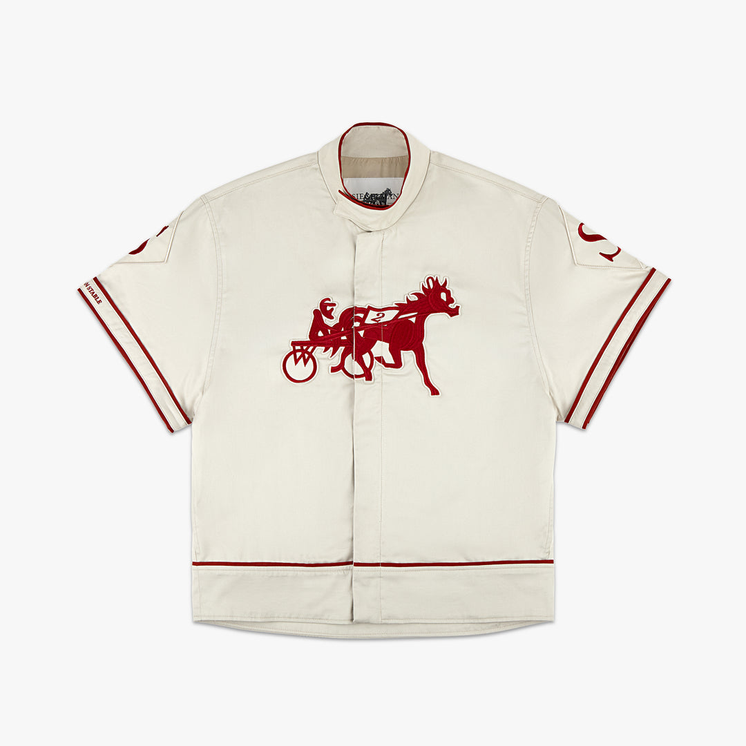 Siegelman Stable Embroidered Short Sleeve Track Jacket