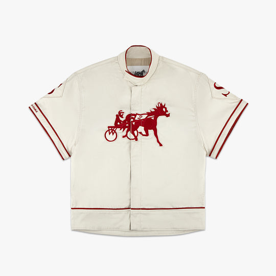 Siegelman Stable Embroidered Short Sleeve Track Jacket