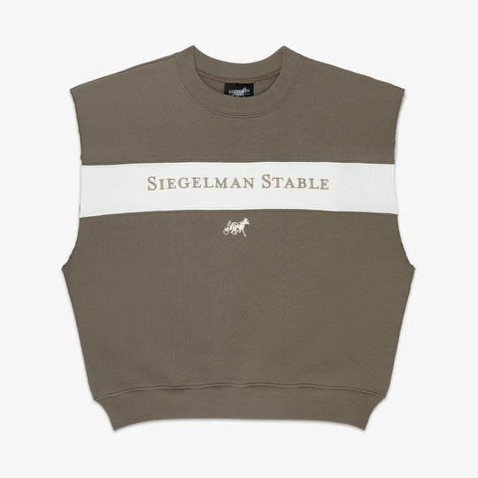 Siegelman Stable Embroidered Short Sleeve Retro Crewneck