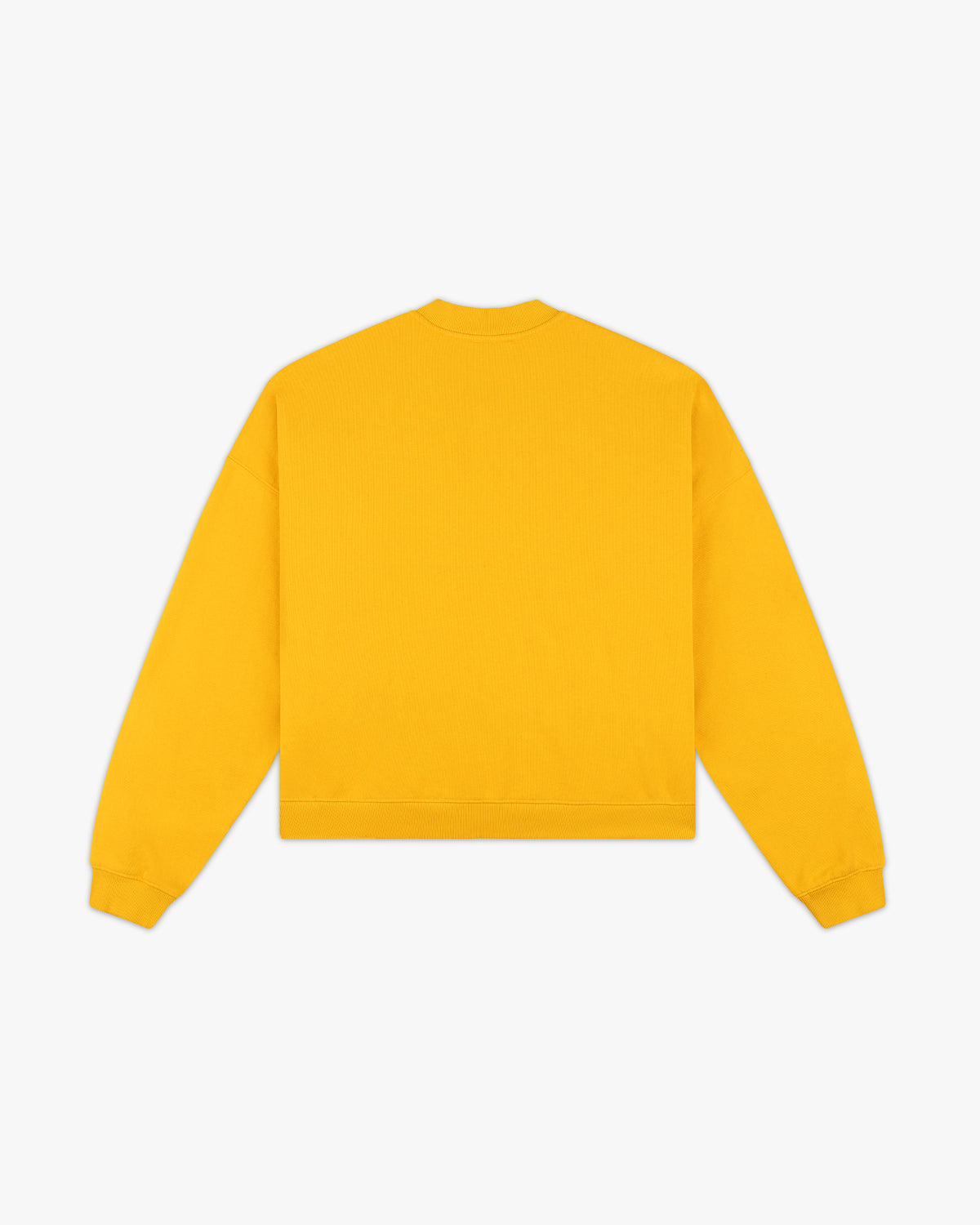 Back view of the plain yellow Siegelman Stable henley sweatshirt
