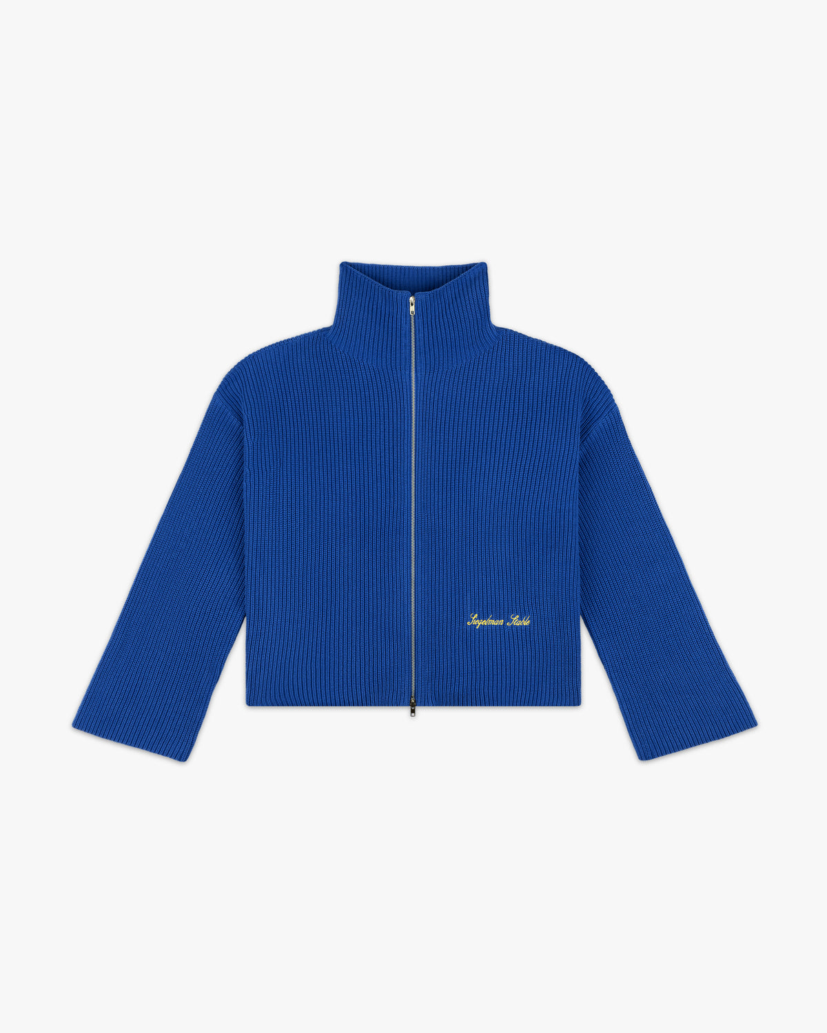 Rib Zip Up Cardigan