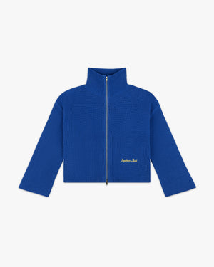 Rib Zip Up Cardigan