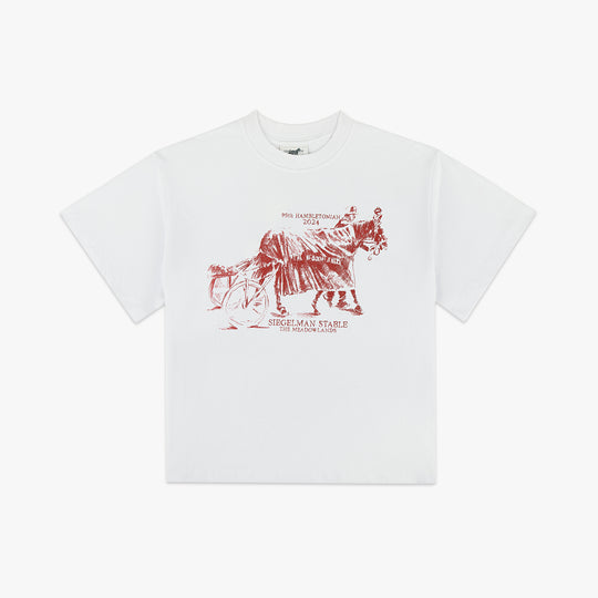 Siegelman Stable  Printed Crop Graphic Tee