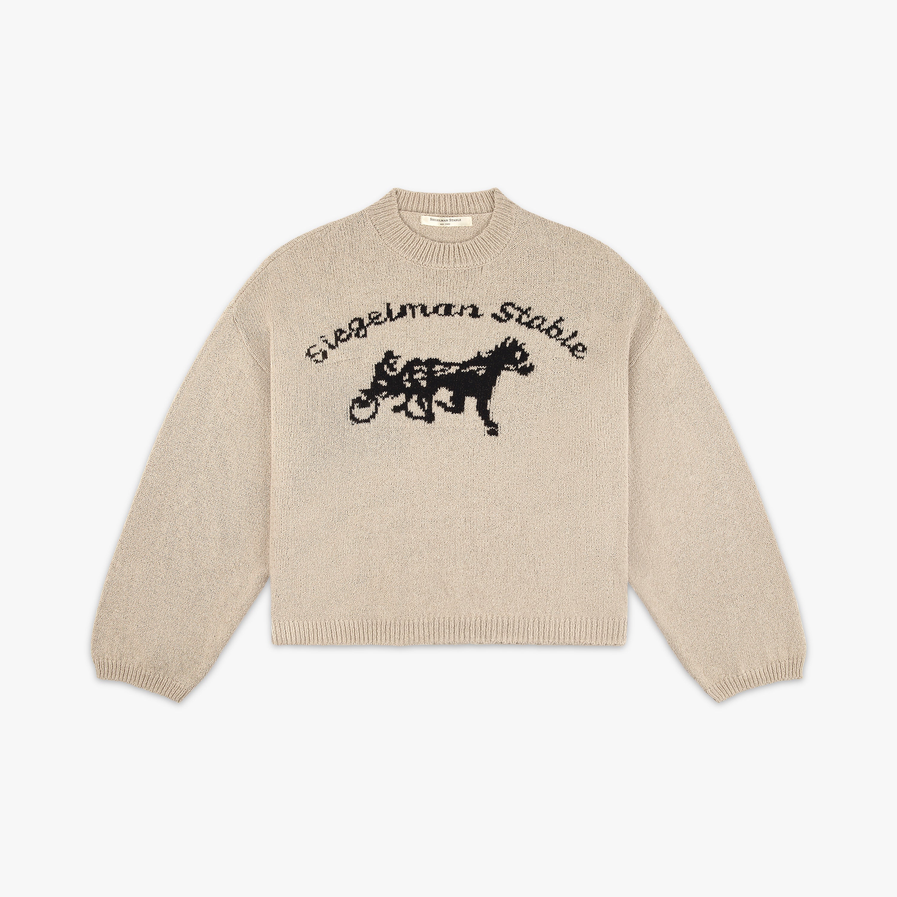 さらに100円引き◆WOOALONG◆ Lettering logo knit Logo Knit – Siegelman Stable